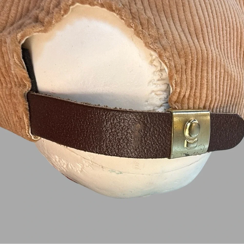 NWOT Vintage Banks Corduroy Rope Hat Brown Imperial Caps Denver NEW Unworn - Picture 4 of 8